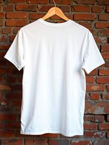 Shirt Premium T-Shirt Yarn 30.1 Basic Unisex Premium - 白色 - 查看 3