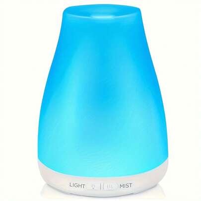 Diffusore di oli essenziali, diffusore premium 5-in-1 per aromaterapia e umidificazione per casa, camera da letto, ufficio, 7 colori LED, 2 modalità di nebulizzazione, spegnimento automatico in assenza di acqua