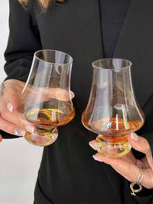 2 piezas/1 pieza Vasos de aroma francés, Vasos de whisky de 200ml, Vasos de degustación de licor, Copas de vidrio, Cristalería, Posible alcohol, Copas de champán, Vidrio, Regalo del Día de San Valentín, Fiesta del Día de San Valentín, Regalos del Ramadán