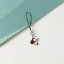 1pc/2pcs Snoopy Cartoon Collaboration Snoopy Phone Rope Fish Silk Thread Hanging Rope Girlfriend Couple Parent Child Personalized Anime Jewelry (Style Random)