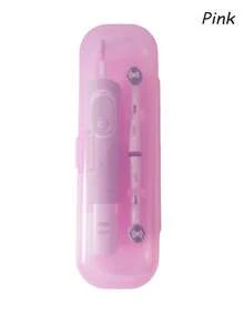 5pcs Pink Travel Electric Toothbrush Storage Box ,Portable Travel Container Simple Toothpaste Storage Box, Portable Toothpaste Container Case Safely Store Toothbrush Heads Suitable ,For Daily And Travel Camping Home Business Back To School