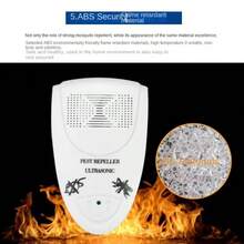 RAF 超声波驱虫器 - 声波驱虫器 - 适用于家庭 - 厨房 - 办公室 - 酒店 - 仓库。它是一种有效的室内驱蚊、驱鼠、驱蟑、驱蜘蛛和驱虫设备。 - 查看 10