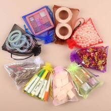 1/20/50 pièces Sacs d'emballage cadeaux, sacs en organza violet pour bonbons, sacs d'emballage de couleur violet foncé pour la vaisselle, sacs d'emballage de lavande et d'épices, articles de décoration pour Halloween et Noël, fournitures d'emballage de cadeaux pour mariage et fête festive, sacs d'emballage de cadeaux pour événements et fêtes festives, convient pour diverses fêtes festives