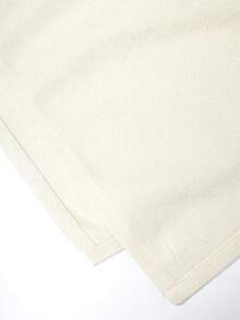 Áo len cape dáng suông, màu trơn, thanh lịch, vạt áo bất đối xứng, thích hợp cho mùa Thu/Đông. - Màu be - Xem 9