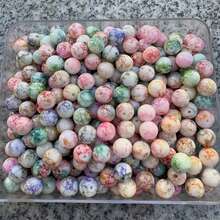一套 50/100/150 颗混色玻璃裂纹珠 - 闪亮的 10 毫米圆形玻璃珠，适合 DIY 珠宝制作、手镯、项链、耳环 - 精心挑选的品种，无需电源，玻璃珠产品
