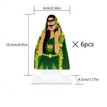 6 piezas Dispensador de recuerdos de boda árabe, set de dispensador de regalo de boda con caligrafía árabe, dispensador de Oud y Bakhoor, apto para contener perfume árabe, dátiles y dulces, aplicable para decoración de lugar de boda y plataforma de dispensación de recuerdos (perfume y regalos no incluidos) - Multicolor - Ver 9