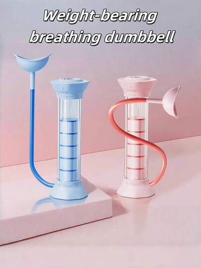 1pc Abdominal Breathing Dumbbell - The Ultimate Tool For Shedding Stomach Fat, Strengthening Core, Improving Lung Capacity, And Building Chiseled Abs. Use The Inhale Breathing Trainer To Enhance Your Breathing Quality.