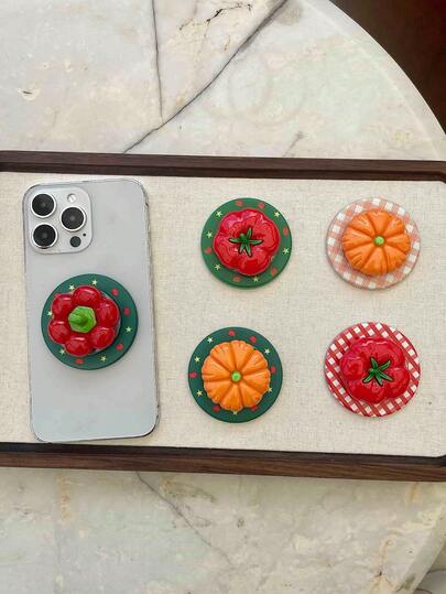 ที่วางโทรศัพท์แม่เหล็กรูปฟักทองและมะเขือเทศ, ใช้ได้กับเคสโทรศัพท์แม่เหล็ก, ขาตั้งเดสก์ท็อปแบบนุ่มนิ่ม