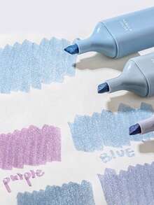 1 pieza Bolígrafo fluorescente de colores, de gran capacidad, a prueba de manchas, adecuado para que los estudiantes marquen, tomen notas, dibujen, resalten - Marcadores de colores - Ver 1