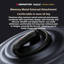 Monster MQO37 Collector's Edition Open-Ear Bluetooth Headphones, Brand New Zero Gravity High-Fidelity Sound, Chinese Packaging - White - View 4