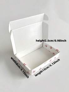 10pieces Pink Heart-Shaped Gift Boxes For Weddings, Fresh And Elegant Theme With Heart And Bow Elements,Birthdays, And Parties, Printed In Cute Corrugated Cardboard Boxes, Colorful Airplane Boxes, Pink Packaging Boxes, Armor Accessories, Card Delivery Boxes, And Paper Packaging Boxes - Multicolor - View 2