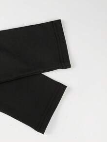 ملابس خريفية للنساء، بلوزات ضيقة بلون أحادي، رقبة على شكل حرف O، أكمام طويلة، ملابس كاجوال للخروج