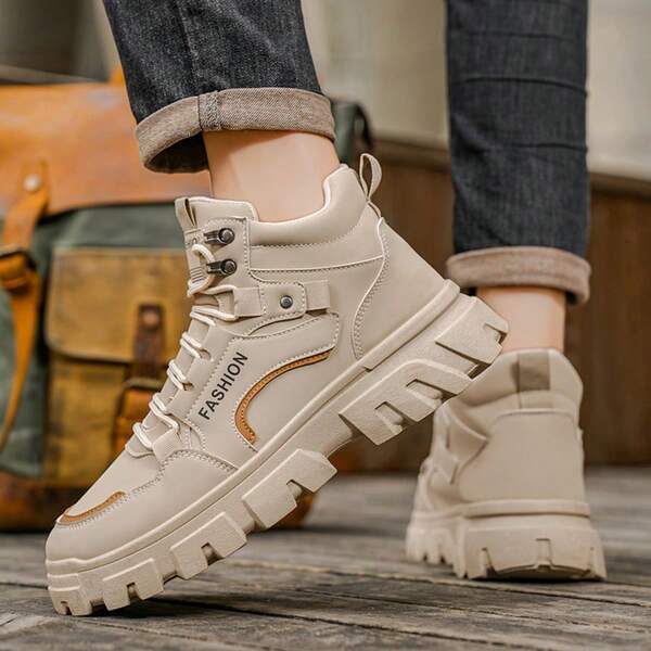 Hochwertige Sportschuhe, Herrenstiefel mit dicker rutschfester Sohle, Outdoor Arbeitsschuhe