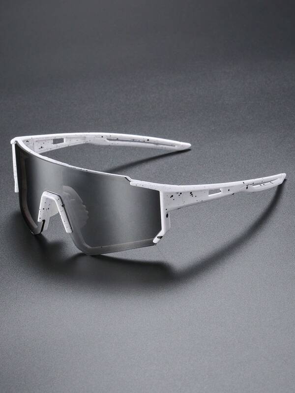 1pc Retro Fashionable Asymmetrical Half-Frame Fashion Glasses, Solid Color Streetwear Casual Daily Classic, Designer Minimalist Bestselling New Style, Comfortable Lightweight Outdoor Cycling Driving Hiking, Technological Decor Photography Matching, Suitable For All Seasons