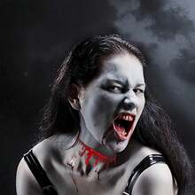 Colar de Halloween, Acessórios para Festa à Fantasia com Tema de Vampiro de Terror, Joias Fofas para Brincadeiras de Faz de Conta - Multicolorido - Ver 6