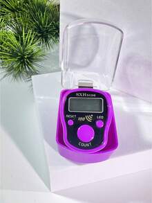 1个、6个、12个装指环计数器，便携式环形电子计数器，带手动按钮，迷你手持计数器（颜色随机），彩色指环计数器，适用于斋月，独立包装伊斯兰念珠计数器，便携式诵经计数器，适用于斋月念珠计数，伊斯兰信徒和宗教人士日常使用。 - 彩色 - 查看 11