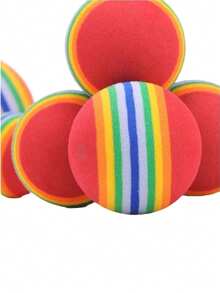 Balle arc-en-ciel EVA. La texture est douce, avec une excellente performance, un poids léger, une non-toxicité et un toucher confortable. - Multicolore - Voir 6