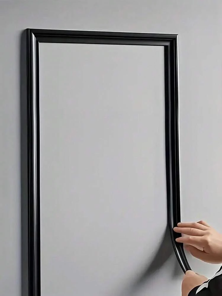 Elegante selbstklebende PVC-Dekorstreifen - flexibel und biegsam, geeignet für Wände, Böden, Schränke - einfache Installation, europäischer Stil Heim- und Bodendekor, Wanddekoration, Wohnaccessoires | Glänzende Oberfläche | PVC Material - Verschiedenfarbig - Übersicht 3