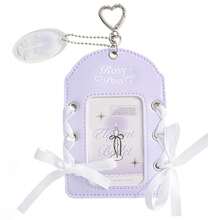 Rosyposy 1 件可爱 PU 皮革 3 英寸照片卡夹卡片照片吊坠盒学校文具钥匙扣公交学生证竖式夹时尚商务工作卡返校 - 彩色 - 查看 20