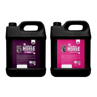 Kit 5 Litros Shampoo Cavalo Neutro + Condicionador Genial Horse
