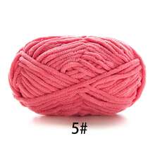 1pc Velvet Soft Yarn, Approx. 50g/Pc, 60m/Pc, Handmade DIY Medium Thick Knitting Yarn, Fluffy Polyester Soft Knitting Yarn, Suitable For DIY Crafts, Knitting And Crocheting Scarves, Hats, Shoes, Bags, Pads, Dolls, Blankets, Slippers, Handmade Crochet Projects (Random Packaging)