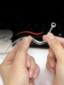 1 Pair Transparent 6mm Silicone Universal Earphone Hooks Compatible With Apple Wireless Earbuds, Bluetooth Headphones Ear Clips Rotatable Anti-Slip Anti-Lost