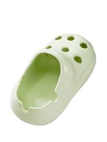 1pc Creative Slippers-Shaped Ashtrays, Interesting Ceramic Hole Shoes Ashtrays, Unique Office Decorations, Fashionable And Decorations In Family Living Rooms, And Stylish Ashtrays In Hotels And KTVs - Multicolor - View 4