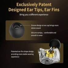 KZ EDX PRO In Ear Monitor Headphones IEM Earphones With 1DD, HiFi Deep Bass IEM For Gaming, Wired Gaming Earbuds With 10mm Dynamic Driver Detachable Cable For Video Music Black, Without Mic - 深色+無麥克風+無麥克風 - 查看 2