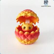 1 pieza Nuevo decoración de huevo de dragón 3D impreso 2025, figura de huevo de dragón, mini juego de huevo de dragón y dragón, regalo perfecto - regalo de cumpleaños - regalo para niño - regalo para niña - regalo de Halloween - regalo de Navidad