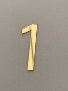 1 套 0-9 自粘彩色透明邮箱号码：酒店和办公室装饰门牌贴纸，金属饰面数字，耐用壁挂，适用于感恩节、万圣节、圣诞节房间装饰