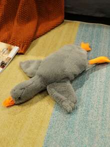 1 Set Soft Plush Duck Doll, White/Gray/Brown, Suitable For Cats And Dogs To Play, Helps Dogs Play And Expend Energy, Suitable For Medium And Small Pets (Large Pets May Bite And Therefore Not Recommended For Large Pets)