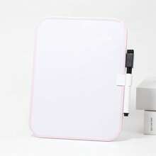 6" X 8" Magnetic Dry Erase Board With Candy Pink Frame, Includes Marker And 2 Magnets - Small Whiteboard For School Lockers, Classrooms, Home, Office, Travel