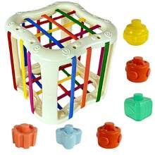 Sensory Educational Cube Kit For Babies Geometric Shapes Castela - Multicolor - View 1
