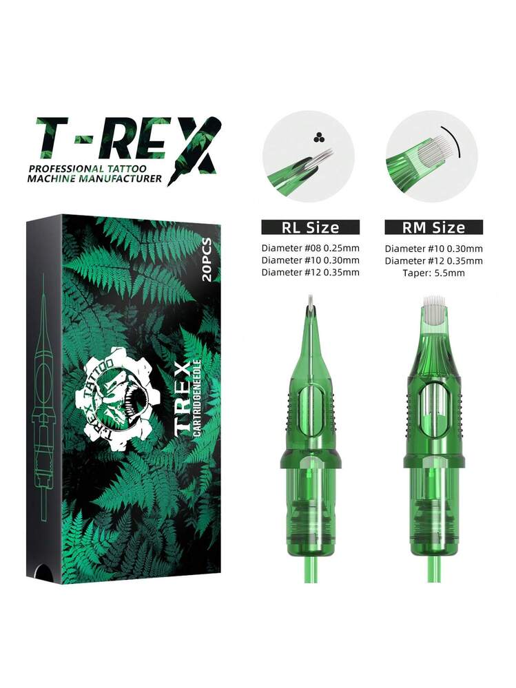 XNET T-REX 20個 タトゥーニードル、パーマネントメイクアップ