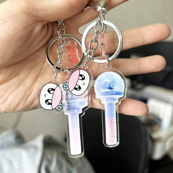 KEYCEO ST 10th Anniversary Support Baton Keychain, Acrylic Pendant Accessory, High-Definition Photo Card Supporting Merchandise Collection Cards, Valentine's Day Gifts Small Gifts For Group Support Cards, Collection Small Cards, New Collection Greeting Cards, Card Display Collection, Music Merchandise, Fan Collection Gifts, Birthday Gifts,