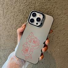 Funda de Estética Cristiana con Flores Cruzadas para 16 Pro, Funda 11 15 14 13 12 Pro Plus, Fundas de Teléfono Negras y Plateadas a Prueba de Golpes, Regalos Cristianos para Hermanas, Mujeres y Hombres - Negro - Ver 10