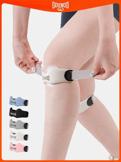 GOUNOD 2025 New Patella Strap For Knee Patellar Tendon Support Double-Layer Silicone Patella Knee Strap With Soft Butterfly-Shaped Pad For Men Women Indoor Outdoor Exercise, Jogging And Ball Sports.