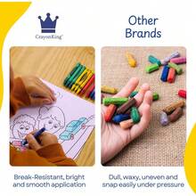 CrayonKing 50 Sets Of 4-Packs (200 Bulk Crayons) – , Individually Wrapped, Perfect For Parties, Restaurants, Classrooms & More