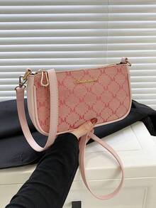 女士链条肩带法棍包，法式小众女士手提包，潮流新设计，百搭质感，时尚单肩包/腋下包/斜挎包