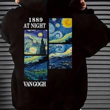 Graphic Tees Hooded Sweatshirt New Spring And Autumn Printed Hoodie - Black - View 2