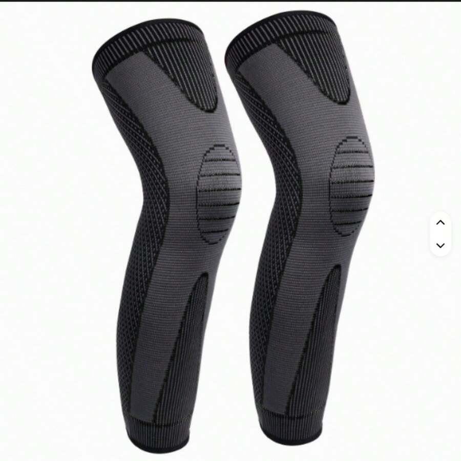 2-Unit Kit Orthopedic Compression Knee Brace Thermal Sock Pain Relief Absorbs Sweat Stimulates Circulation Fitness Cycling Crossfit - 黑色 - 查看 1