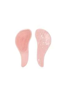 1 件符合人体工程学的按摩发刷，顺发刷，便携且时尚 - 不含梳子 - 彩色 - 查看 4