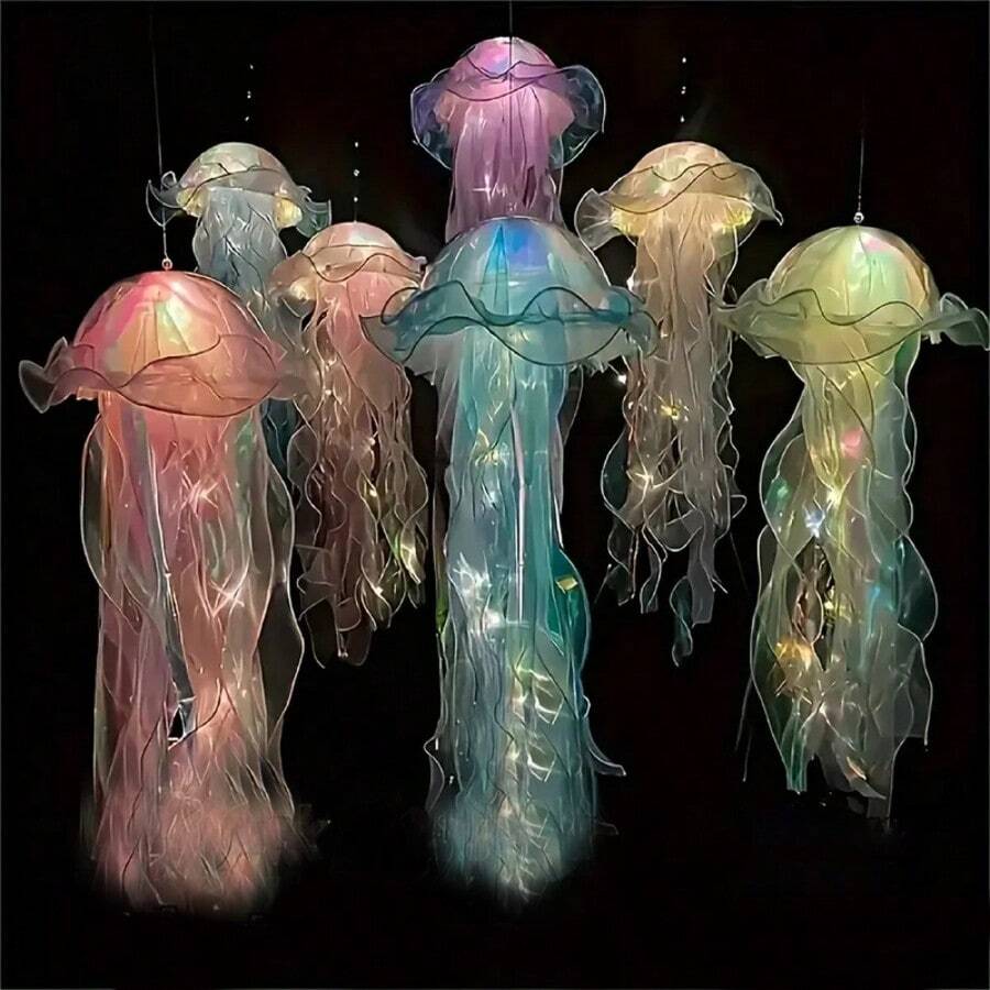 5PCS Holiday Decoration Pendant, Jellyfish Decoration For Holiday Party Decoration. - màu sắc - Xem 1