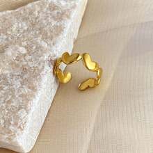 New 18K Stainless Steel Fashion Ring, The Opening Design Can Be Adjusted In Size - 8 - View 2