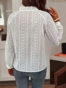 Women Embroidered Loose Elegant Blouse, Fashion And Versatile