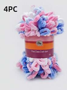 1pc/8m Soft Fluffy Pompom Yarn, Weight: 100g, Can Be Used For DIY Handmade Crafts Like Dolls, Bags, Sweaters, Blankets