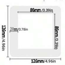 1件简约奢华风格开关面板，采用优质亚克力材质，超窄边框设计，尺寸：86mm x 86mm，适用于开关、开关照明装饰套件和插座。