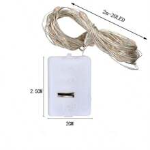 7pcs/Set LED String Lights 14m140LED (With Gypsophila Effect), 3 Modes 78.74inch20LED Copper Wire Lights, Gift Bouquet Wrapping Decorative Lights, Indoor BOBO Balloon Decoration Lights, Mini Colorful Party Wedding Christmas Birthday Room Atmosphere Lights - Multicolor - View 4