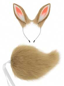 Sexy Rabbit Costume Accessories Set, Cute Plush Cosplay Outfit For Party, Stage Performance, Intimate Prop Set - Multicolor - View 7