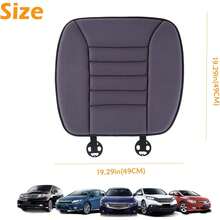 Cojín de asiento de coche Big Ant, cojín de espuma viscoelástica, cojín de espuma viscoelástica para alivio del dolor, protector de asiento cómodo para uso en coche, oficina y hogar, gris oscuro 1PC - Gris Oscuro - Ver 10